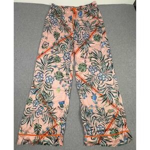 Odd Molly Anthropologie Beach Floral Passionista Pant Size XL/4 Pull On Coastal